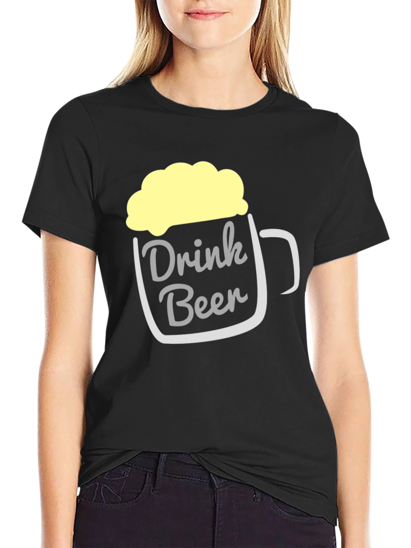 Drink Beer T-Shirt - Funny Beer Mug Design