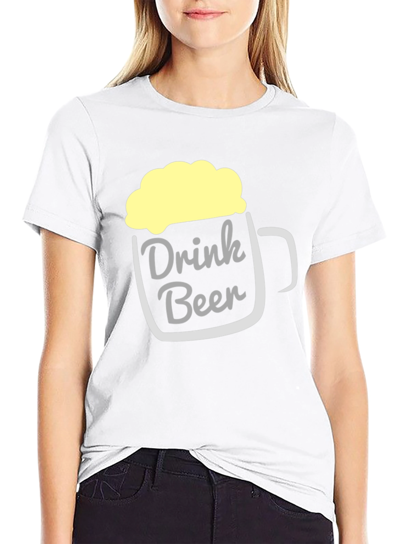 Drink Beer T-Shirt - Funny Beer Mug Design