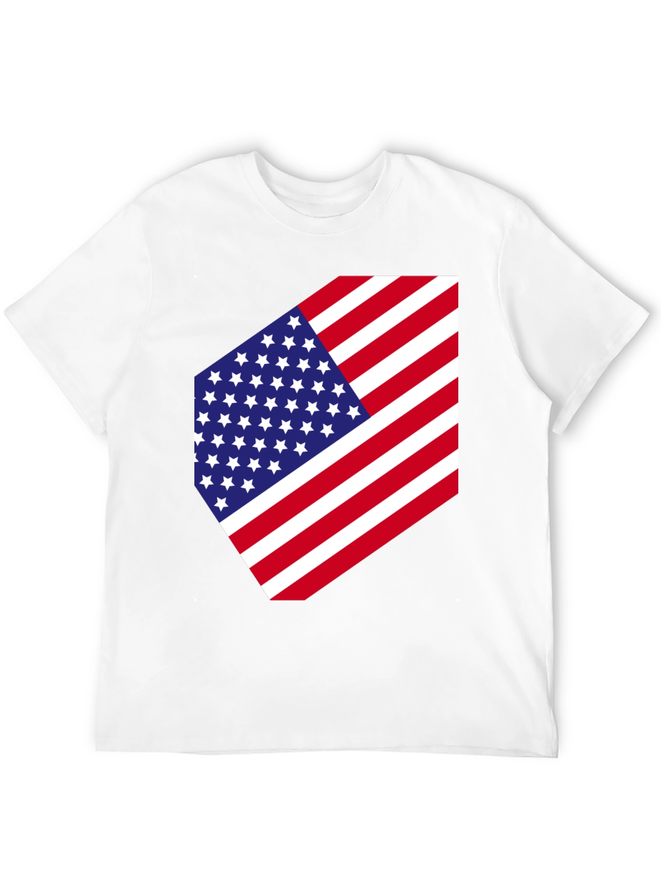 USA Flag Graphic Tee - Patriotic Style