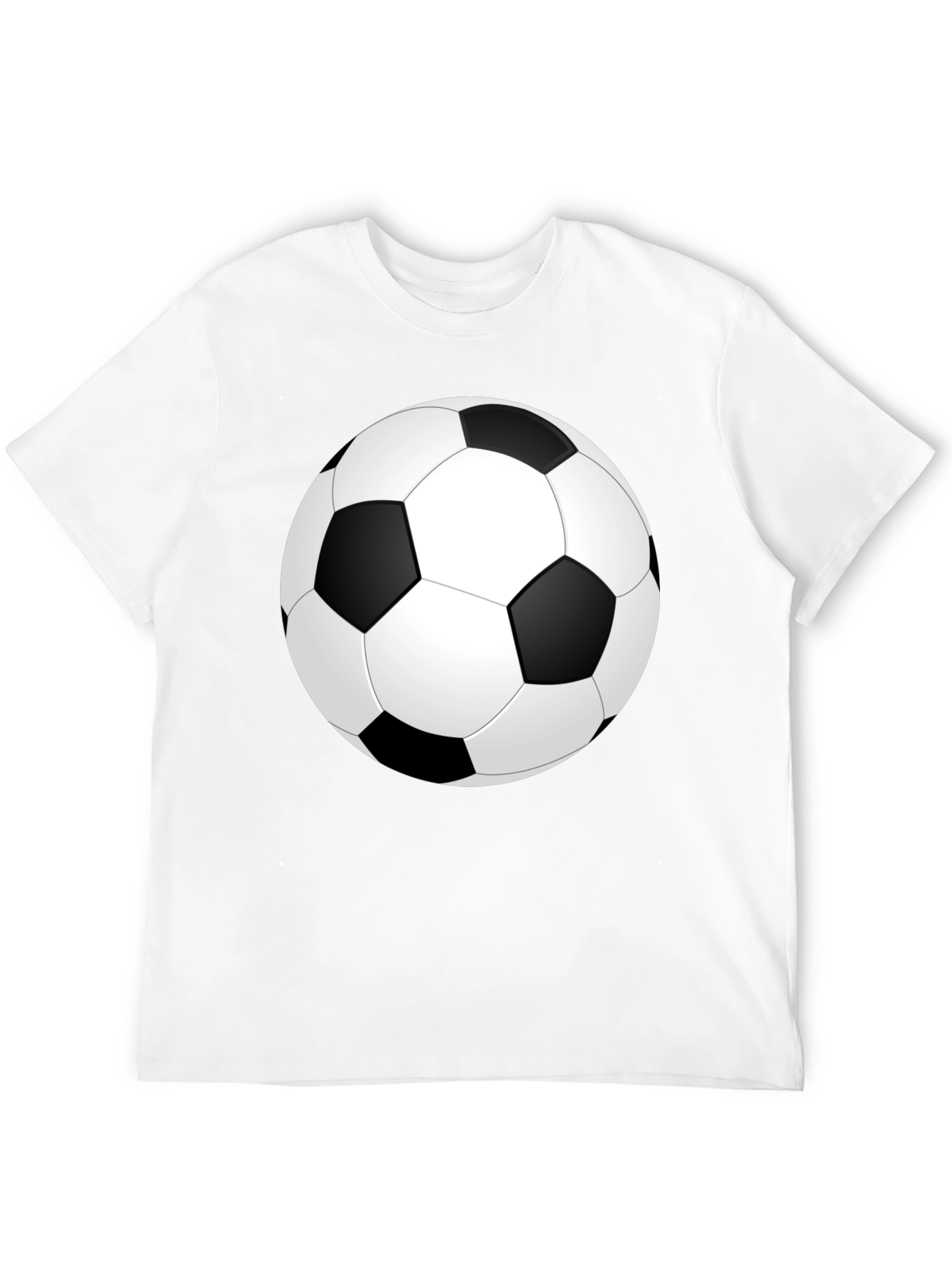 Soccer Ball Graphic Black T-Shirt