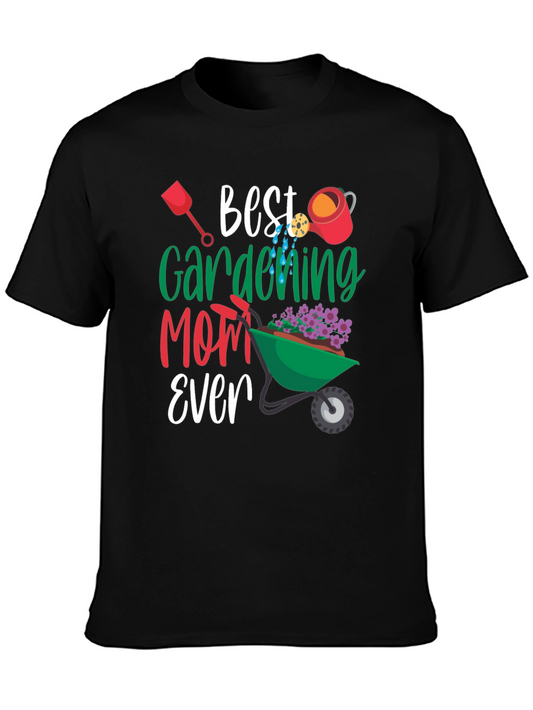 Best Gardening Mom Ever T-Shirt Floral Design
