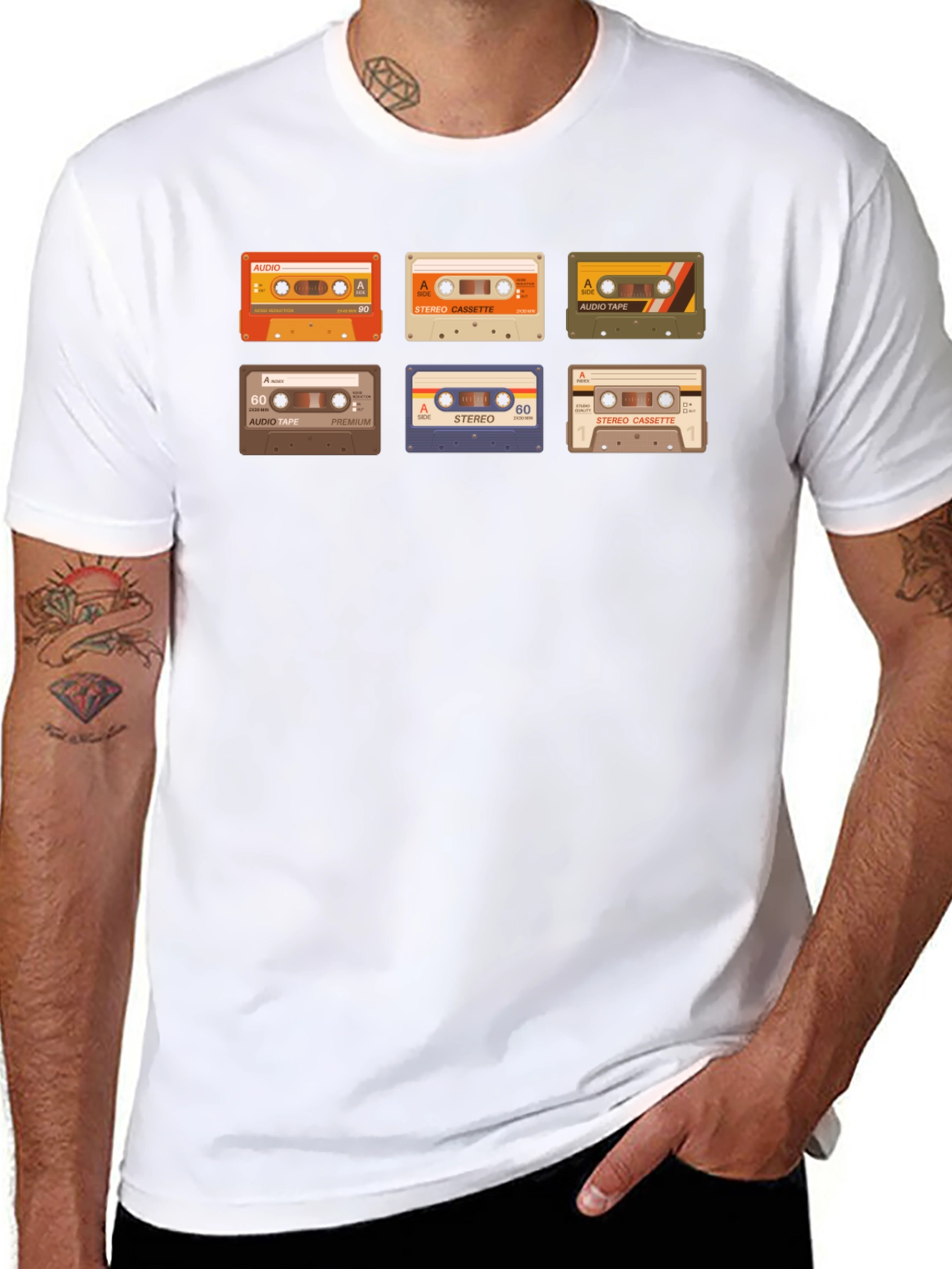 Retro Cassette Tape Graphic T-Shirt