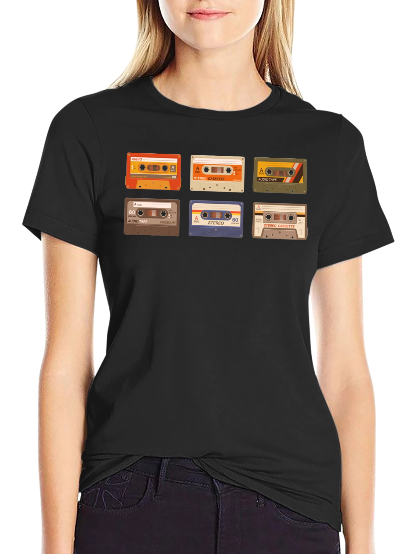 Retro Cassette Tape Graphic T-Shirt