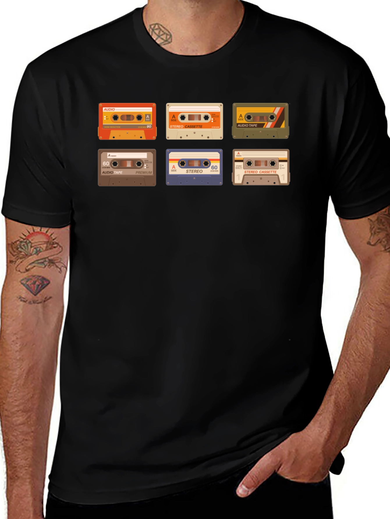 Retro Cassette Tape Graphic T-Shirt