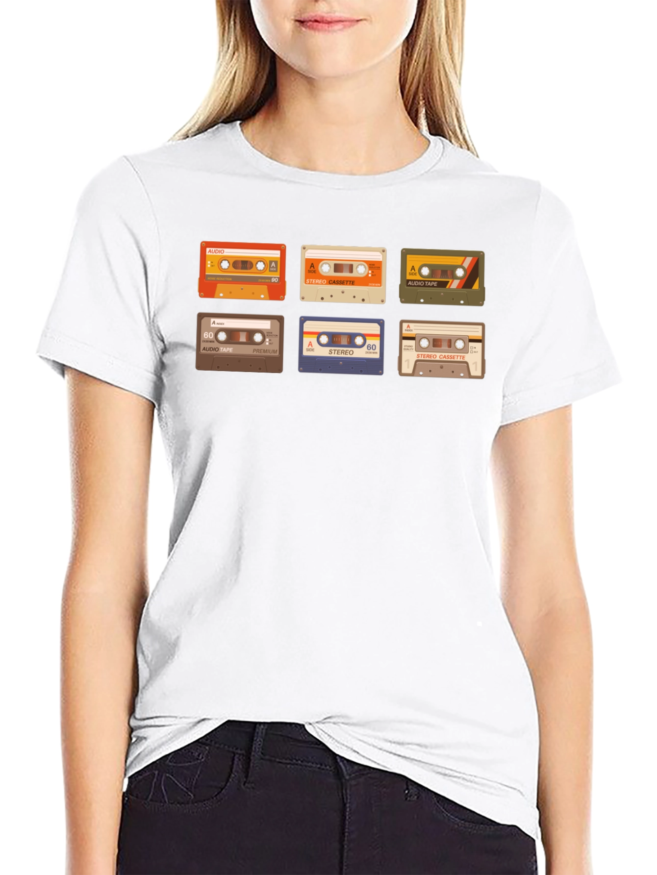Retro Cassette Tape Graphic T-Shirt