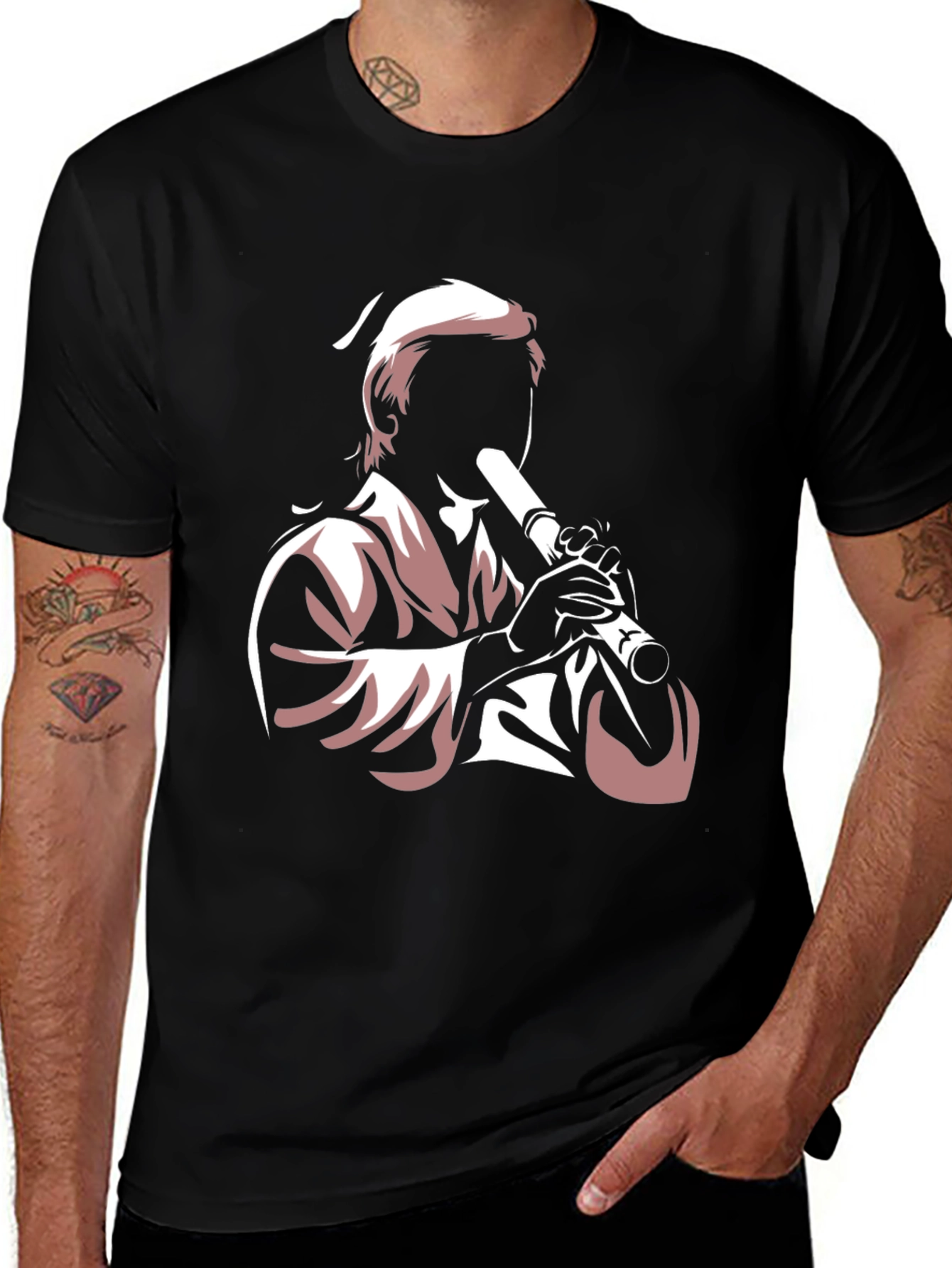 Musician Silhouette Graphic Tee