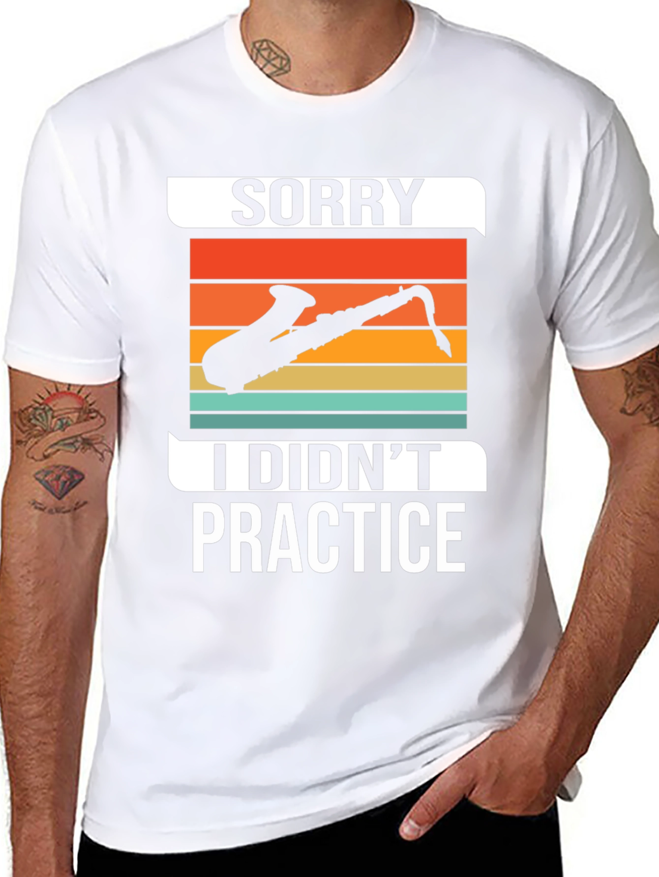 Sorry I Didnt Practice Saxophone Graphic Tee