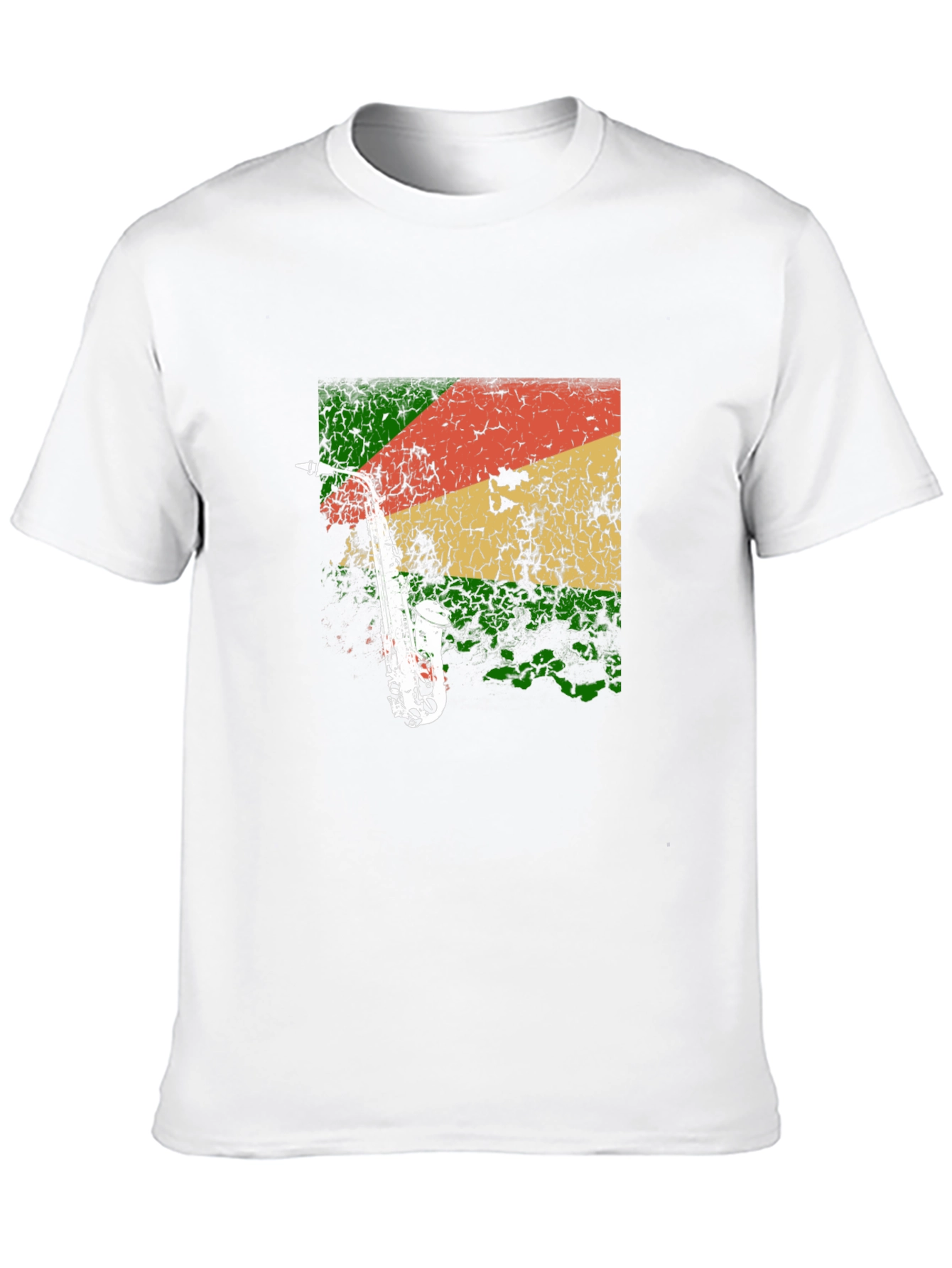 Saxophone Reggae T-Shirt - Cool Music Tee