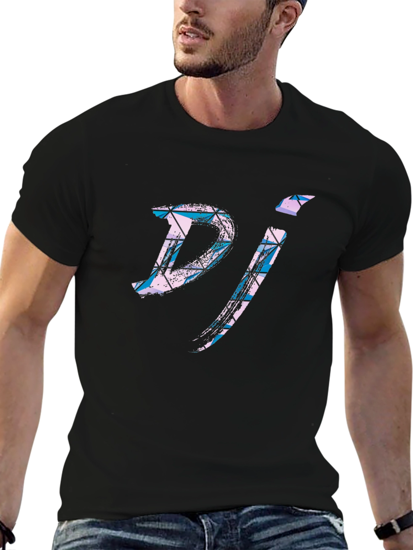 DJ Graphic Tee - Black Casual Shirt