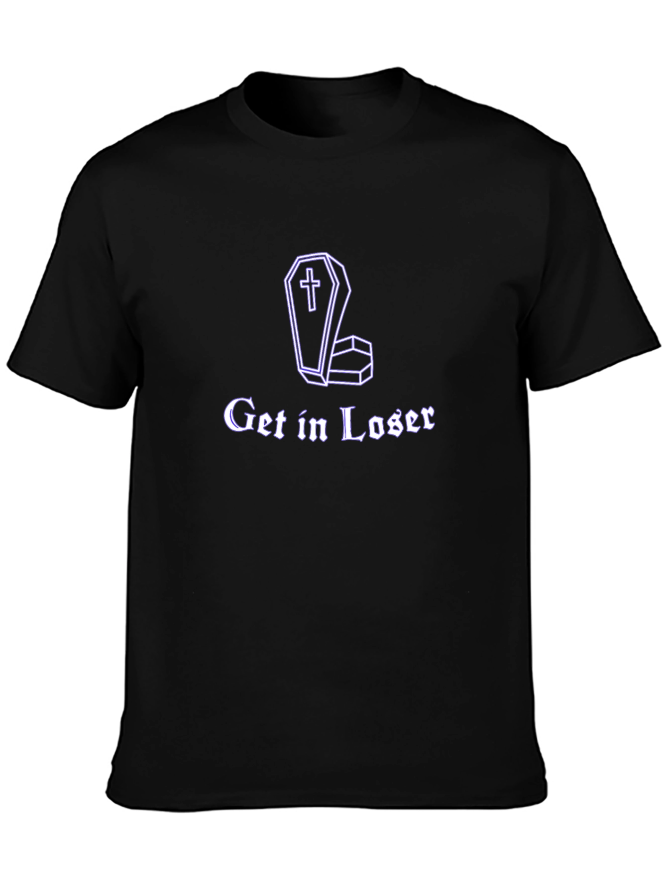 Get In Loser Coffin T-Shirt - Goth Humor