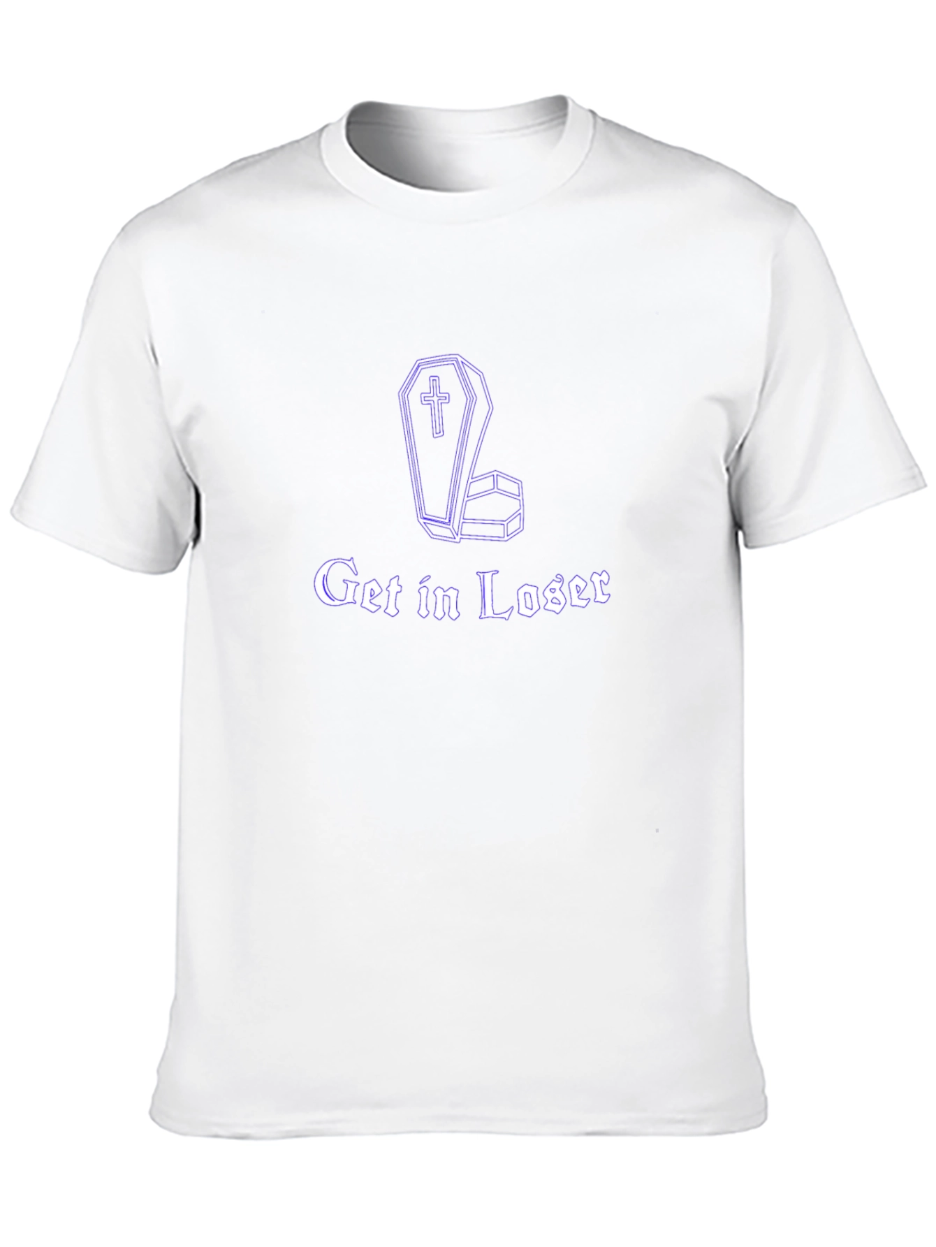 Get In Loser Coffin T-Shirt - Goth Humor