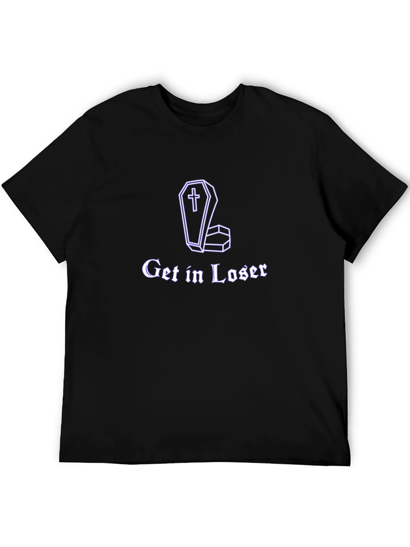 Get In Loser Coffin T-Shirt - Goth Humor