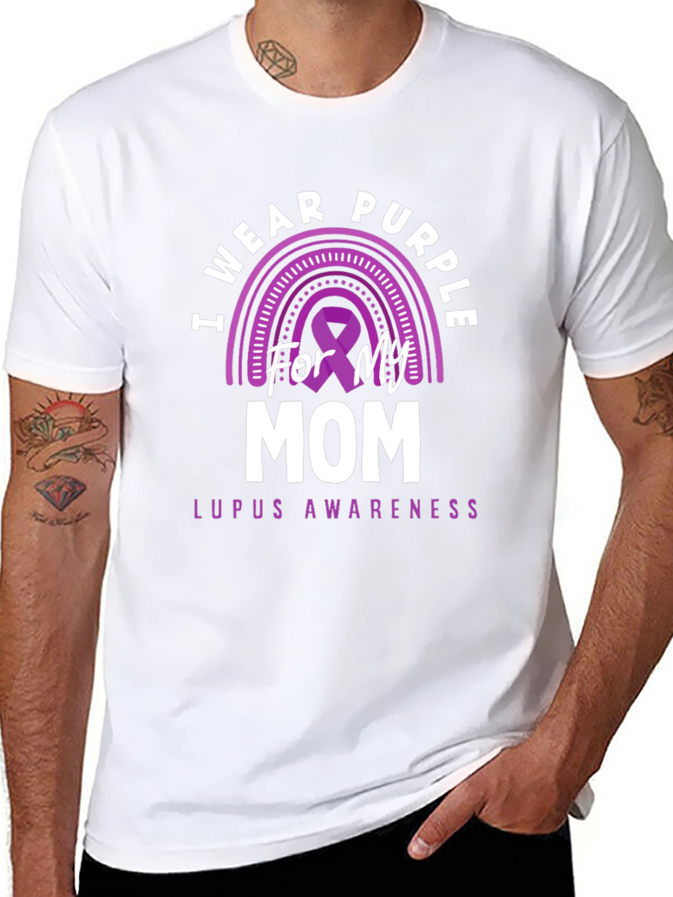 Purple Lupus Awareness T-Shirt - For My Mom