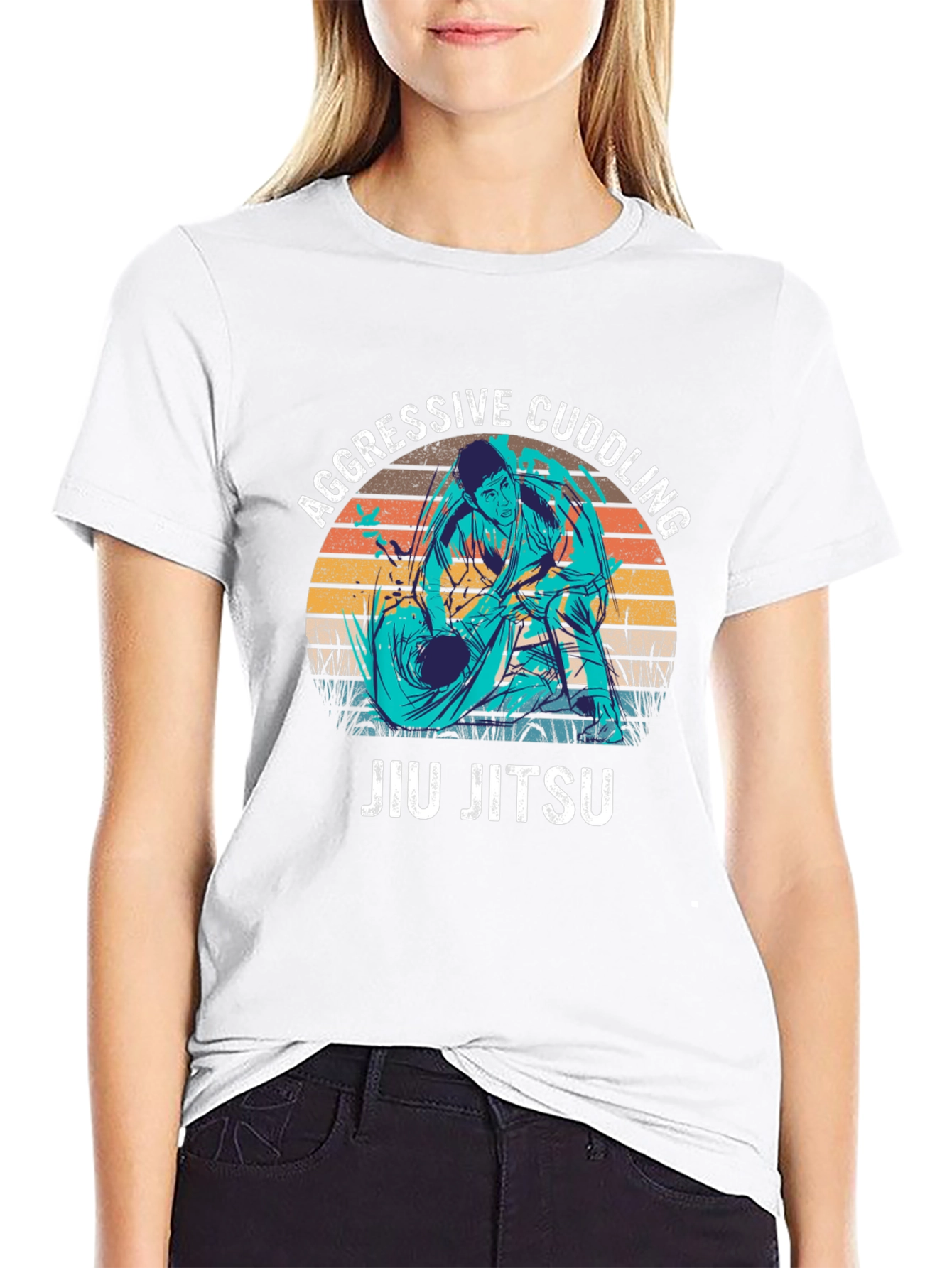 Aggressive Cuddling Jiu Jitsu T-Shirt