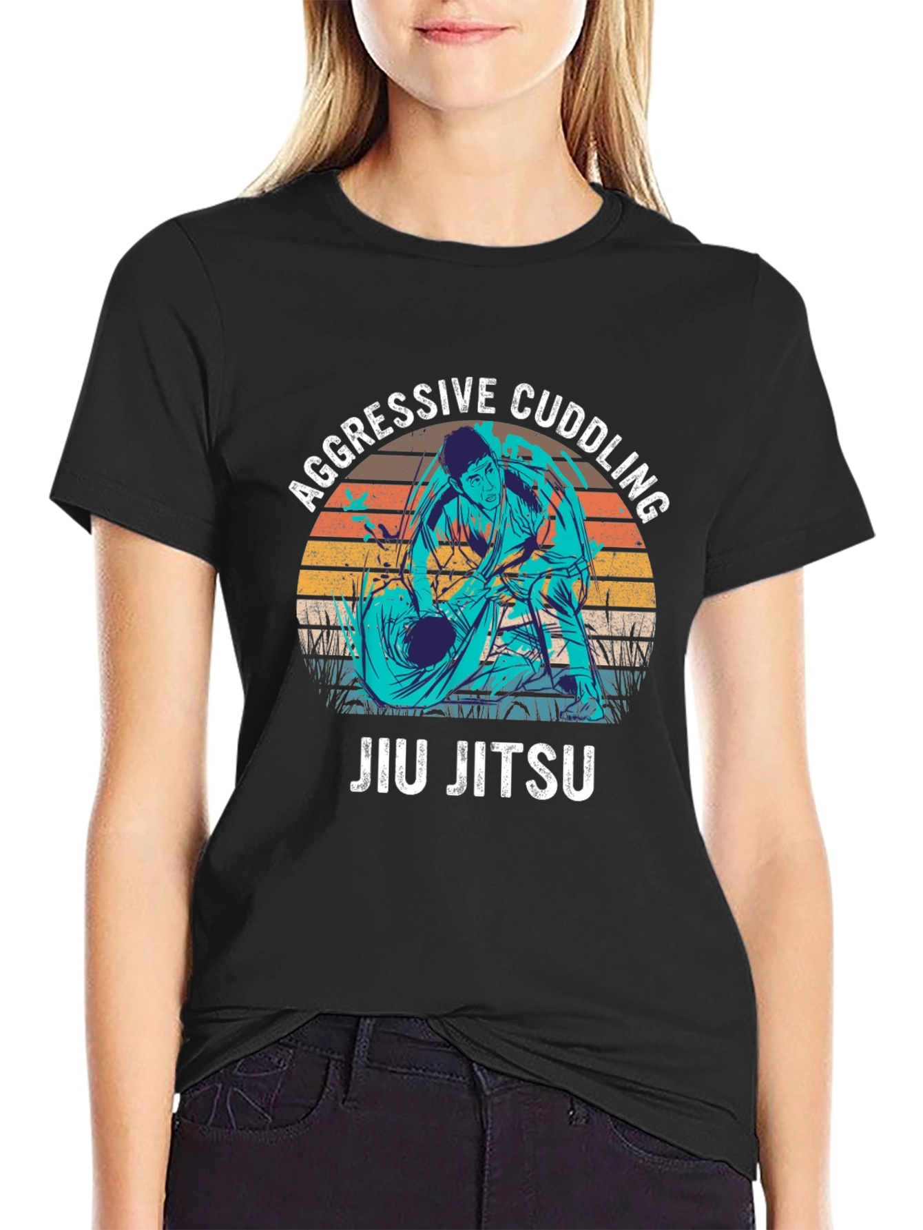 Aggressive Cuddling Jiu Jitsu T-Shirt