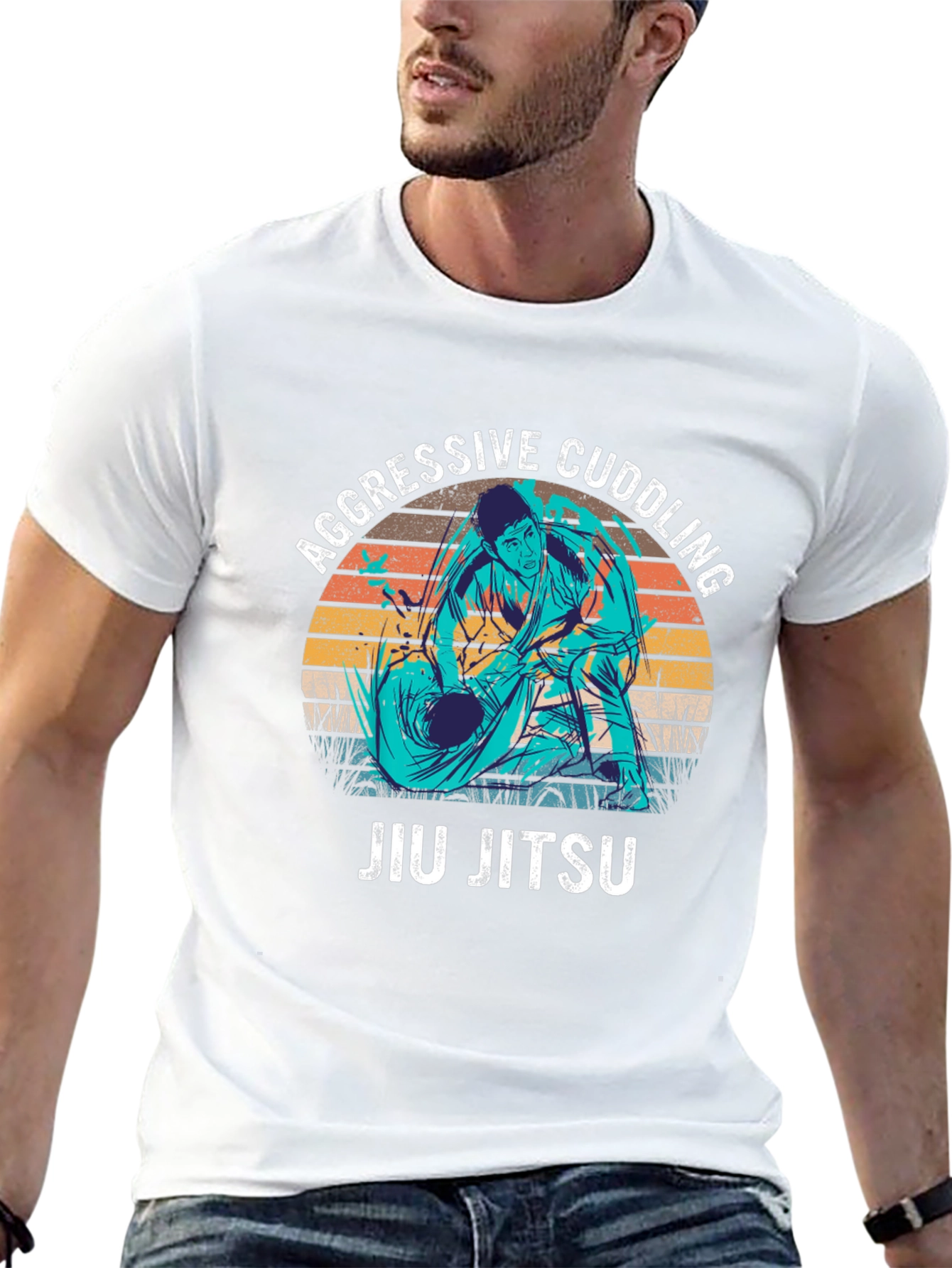 Aggressive Cuddling Jiu Jitsu T-Shirt
