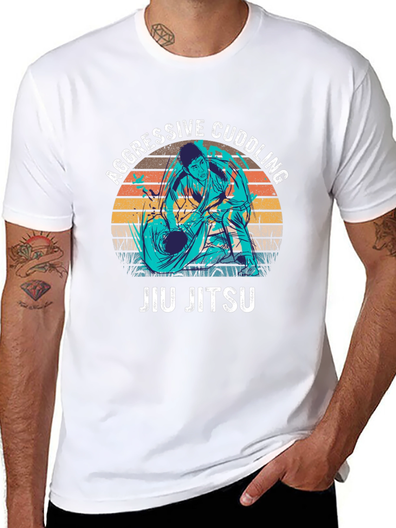 Aggressive Cuddling Jiu Jitsu T-Shirt
