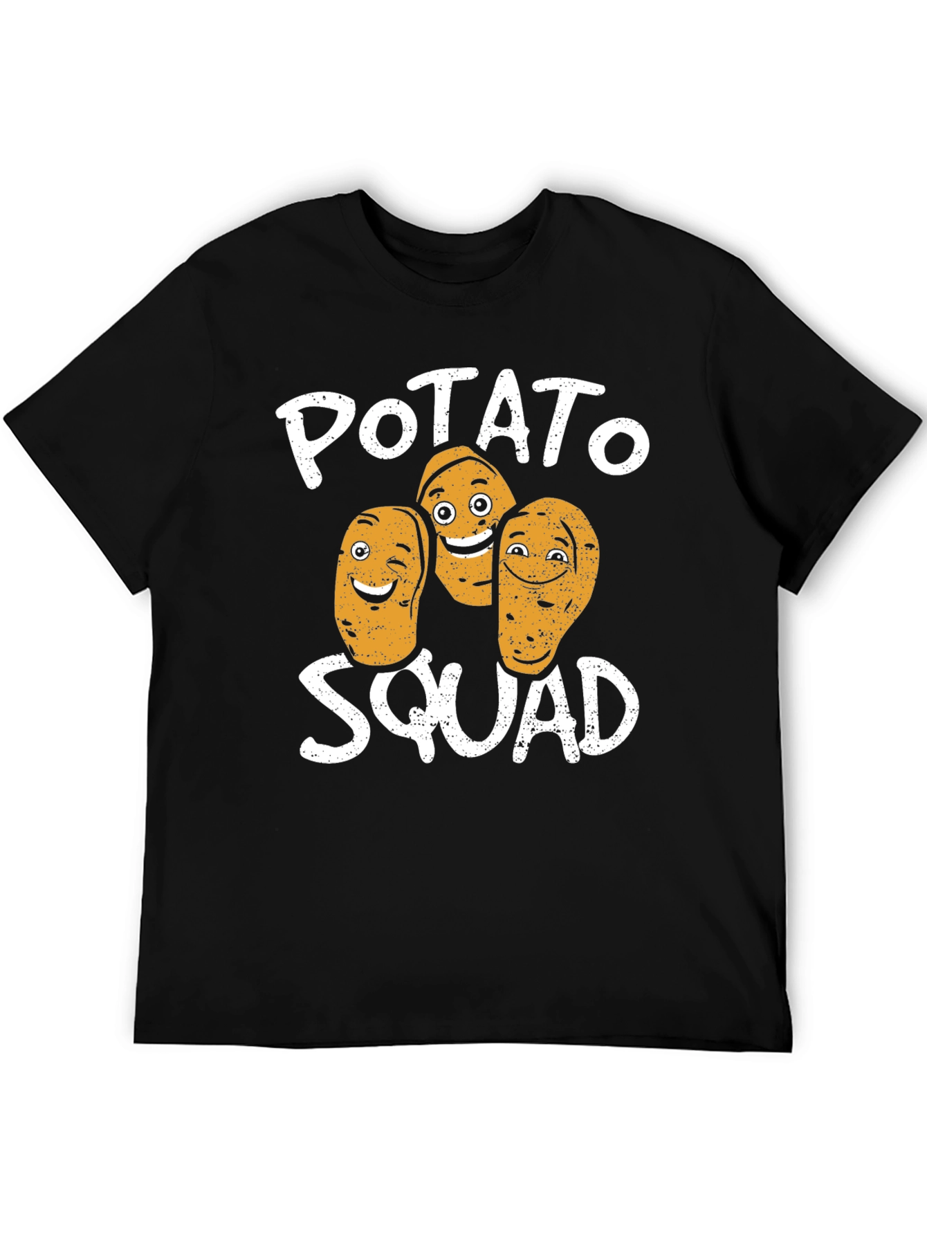 Potato Squad Graphic Print Crew Neck T-Shirt