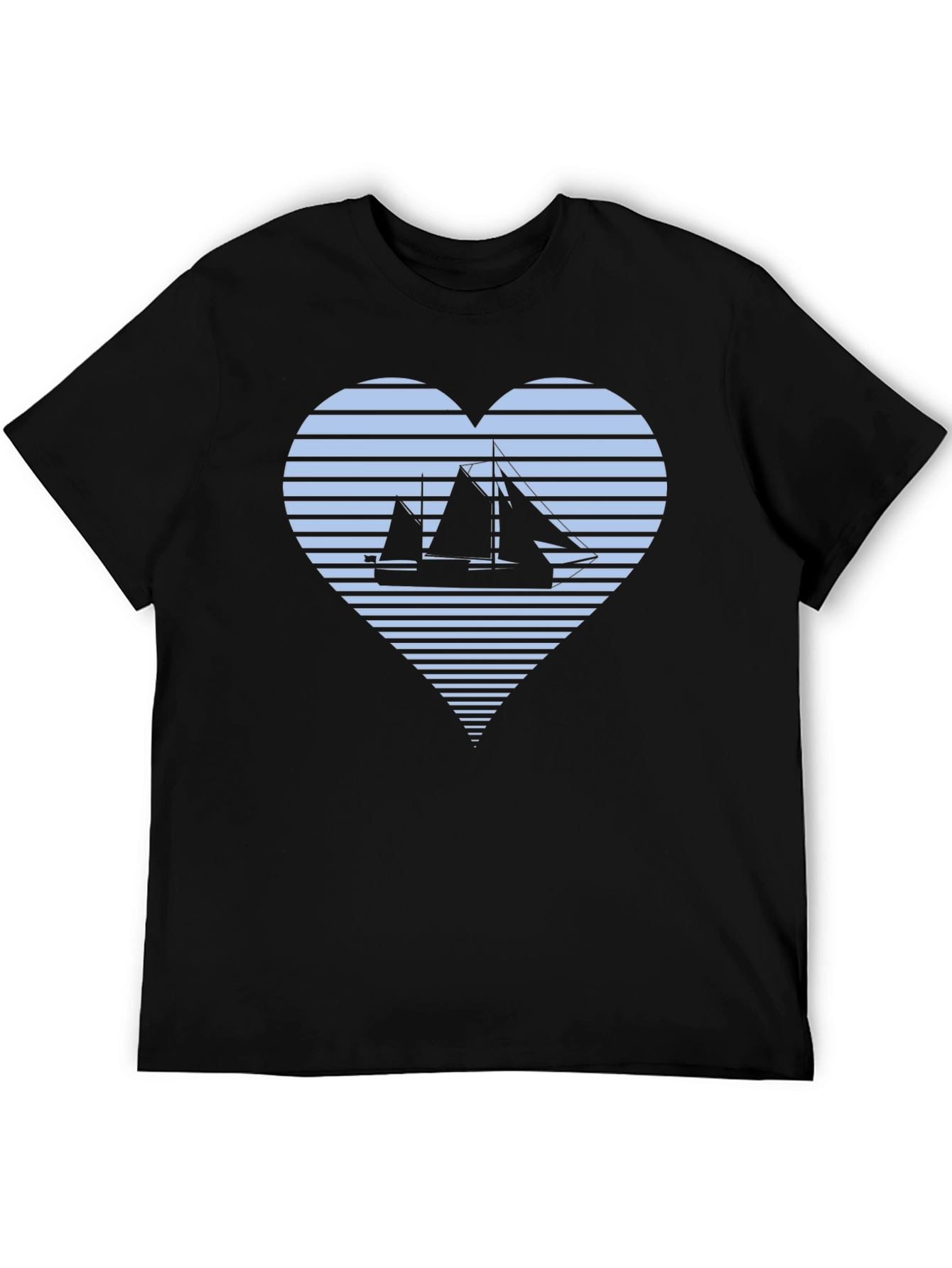 Nautical Heart T-Shirt: Sailboat Love Tee