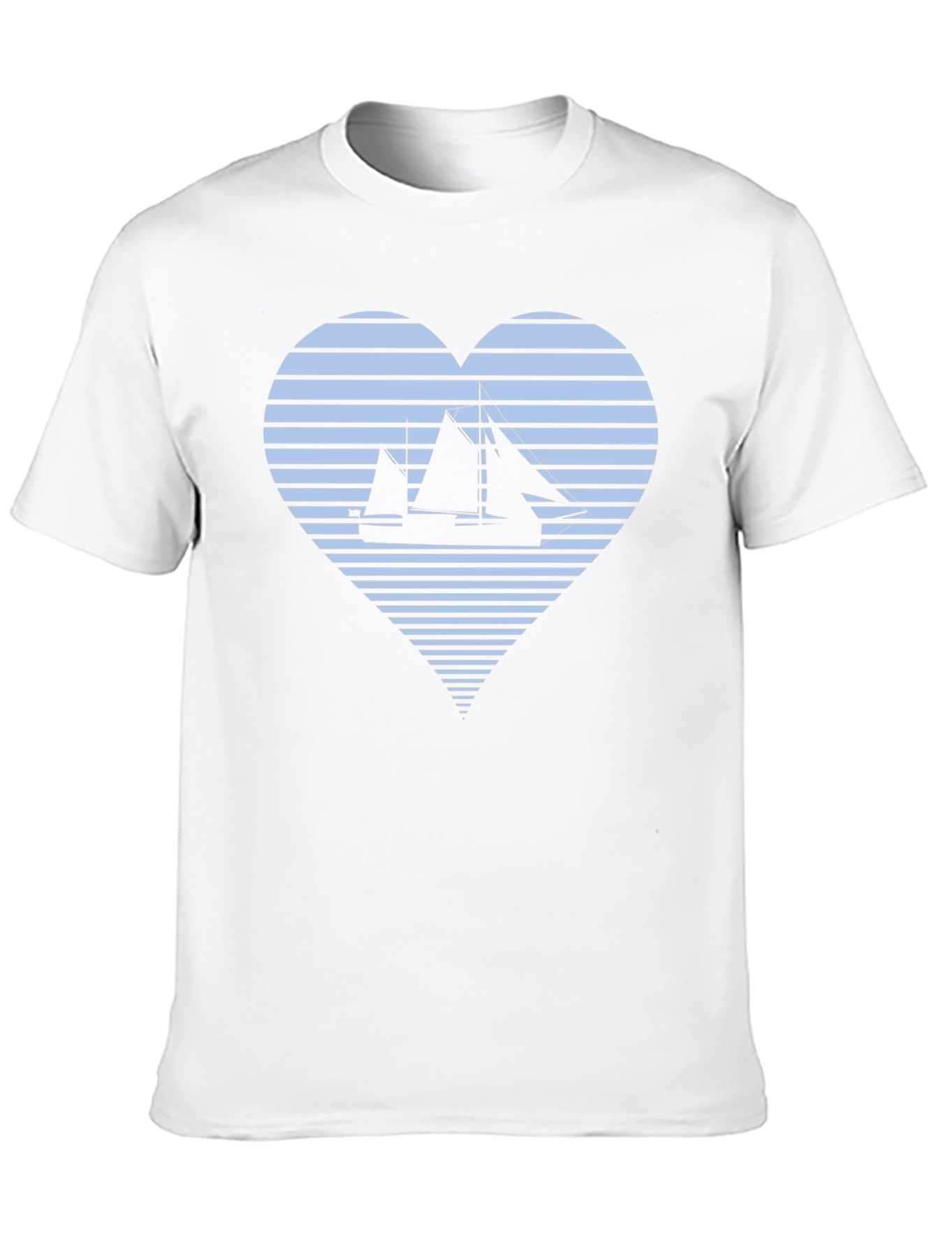 Nautical Heart T-Shirt: Sailboat Love Tee