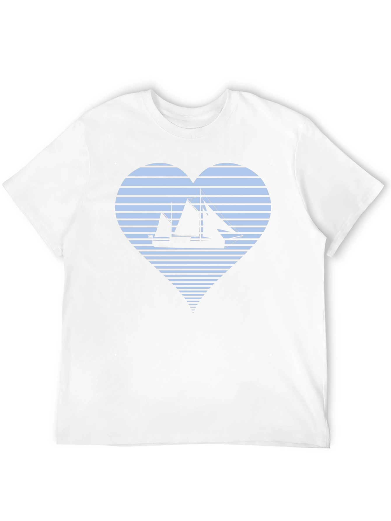 Nautical Heart T-Shirt: Sailboat Love Tee