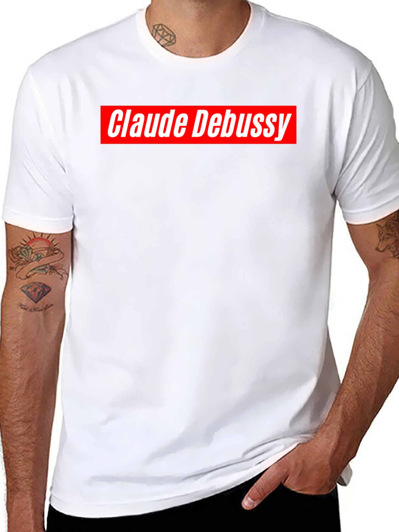 Claude Debussy Graphic T-Shirt - Black