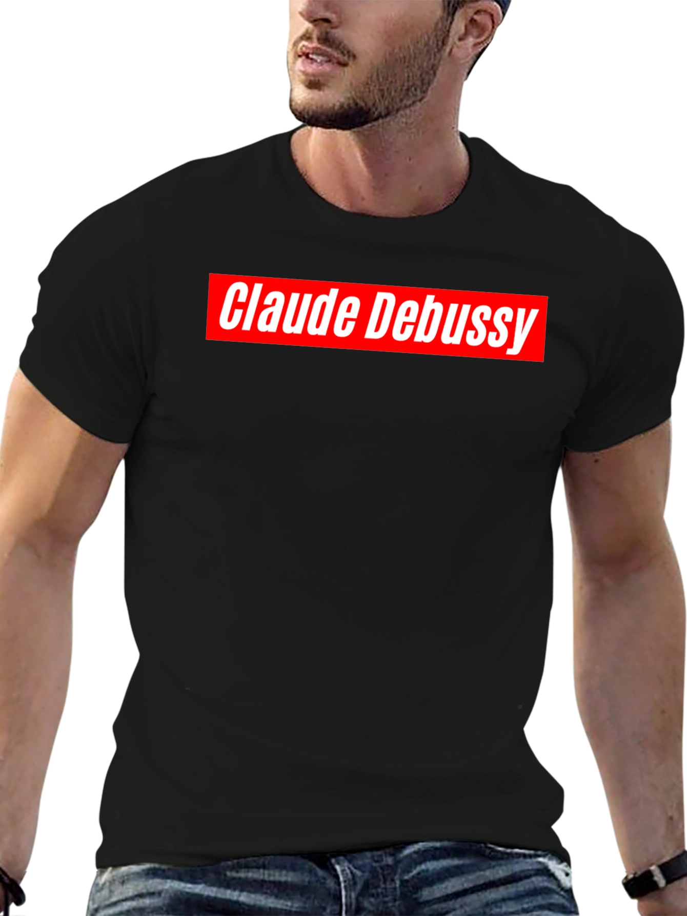 Claude Debussy Graphic T-Shirt - Black