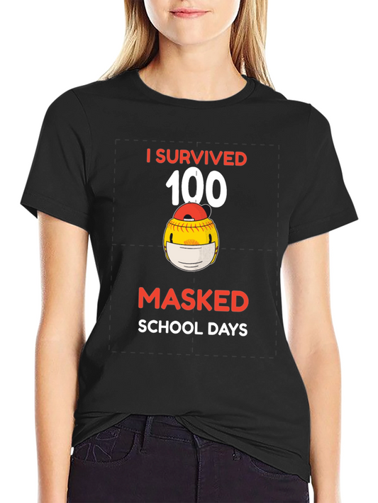 I Survived 100 Masked School Days T-Shirt