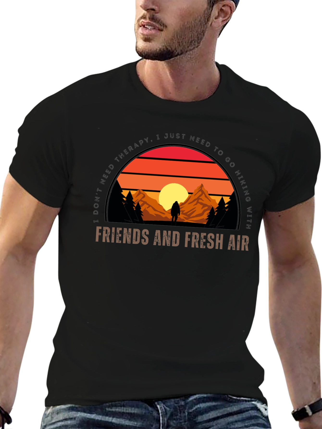 Hiking Graphic T-Shirt - Friends & Fresh Air