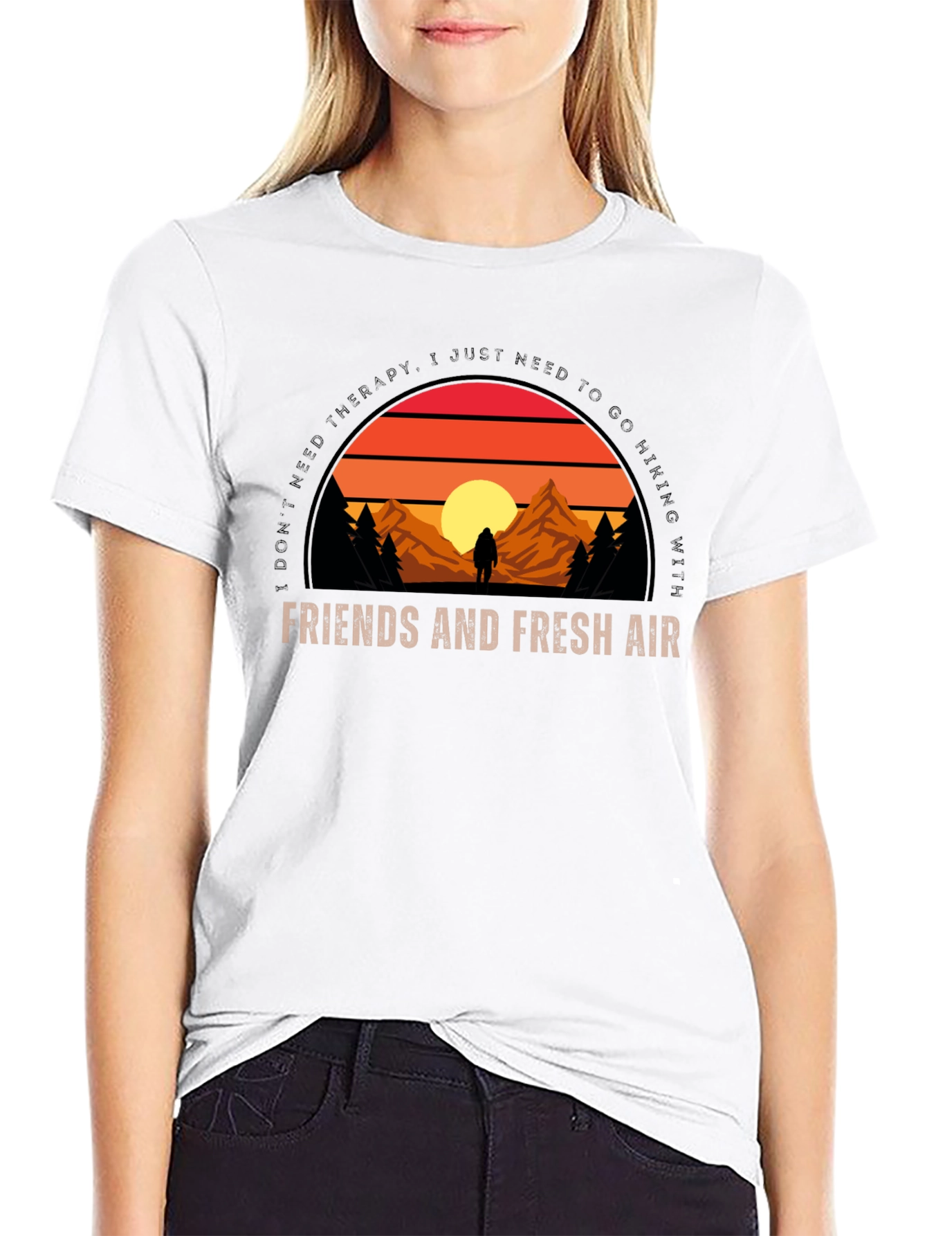 Hiking Graphic T-Shirt - Friends & Fresh Air