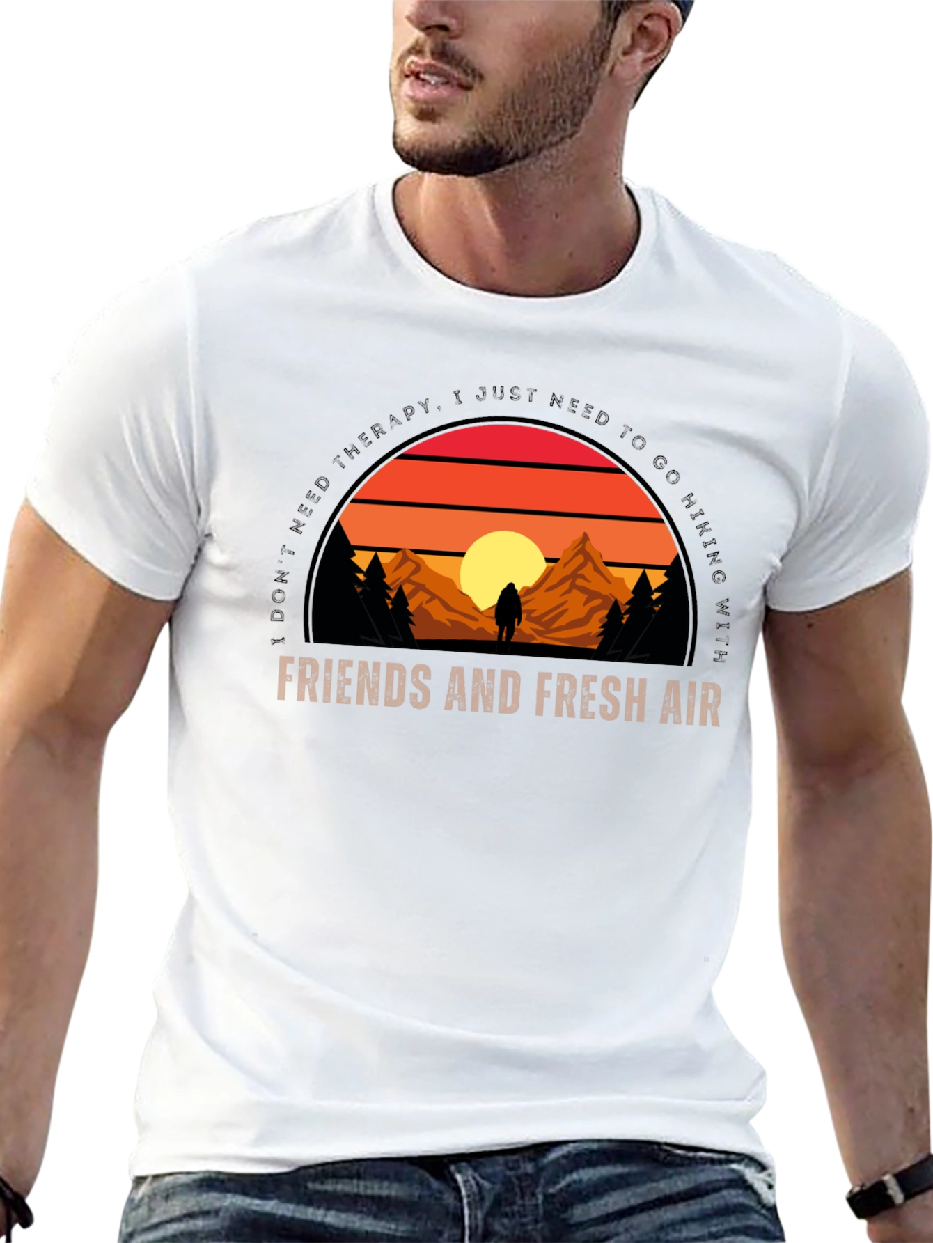 Hiking Graphic T-Shirt - Friends & Fresh Air