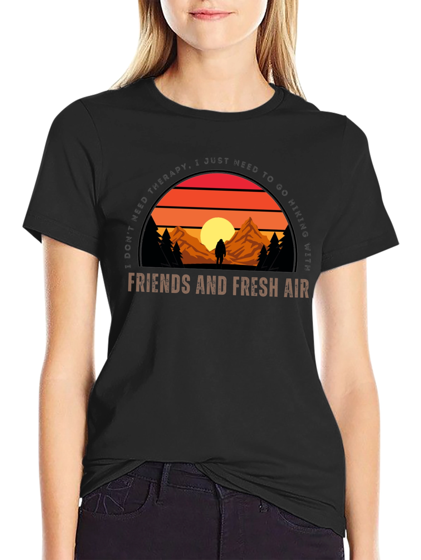 Hiking Graphic T-Shirt - Friends & Fresh Air