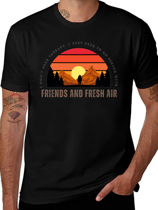 Hiking Graphic T-Shirt - Friends & Fresh Air