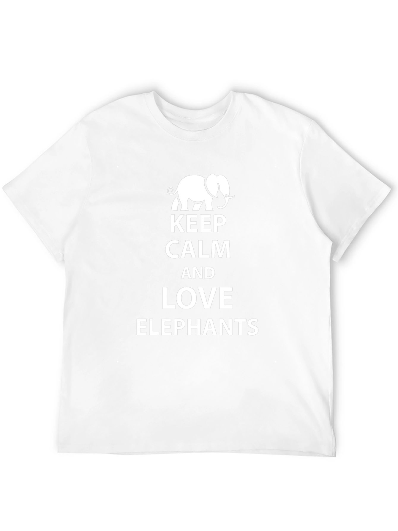 Keep Calm and Love Elephants Graphic Tee