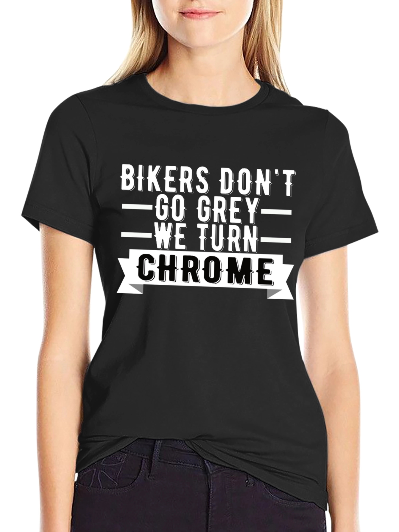 Biker Chrome Graphic T-Shirt