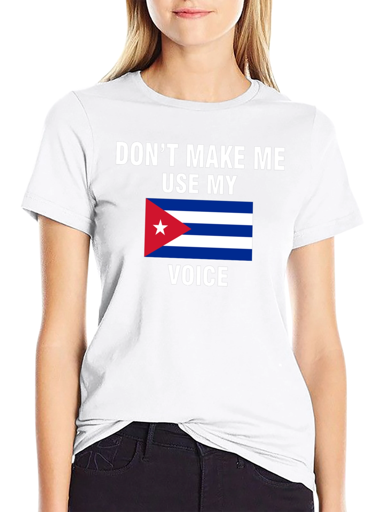 Cuba Flag Voice T-Shirt - Funny Cuban Pride Tee