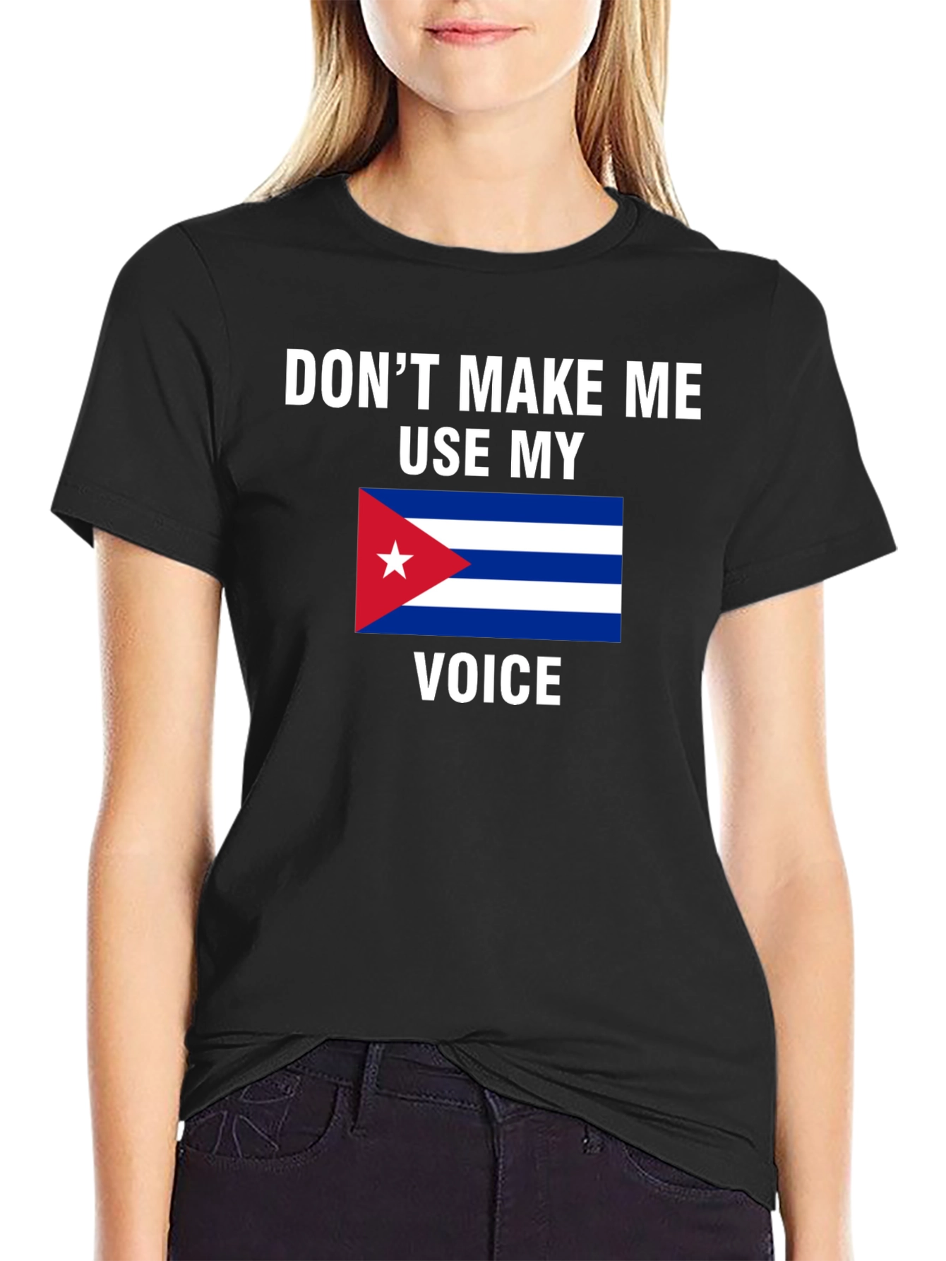 Cuba Flag Voice T-Shirt - Funny Cuban Pride Tee