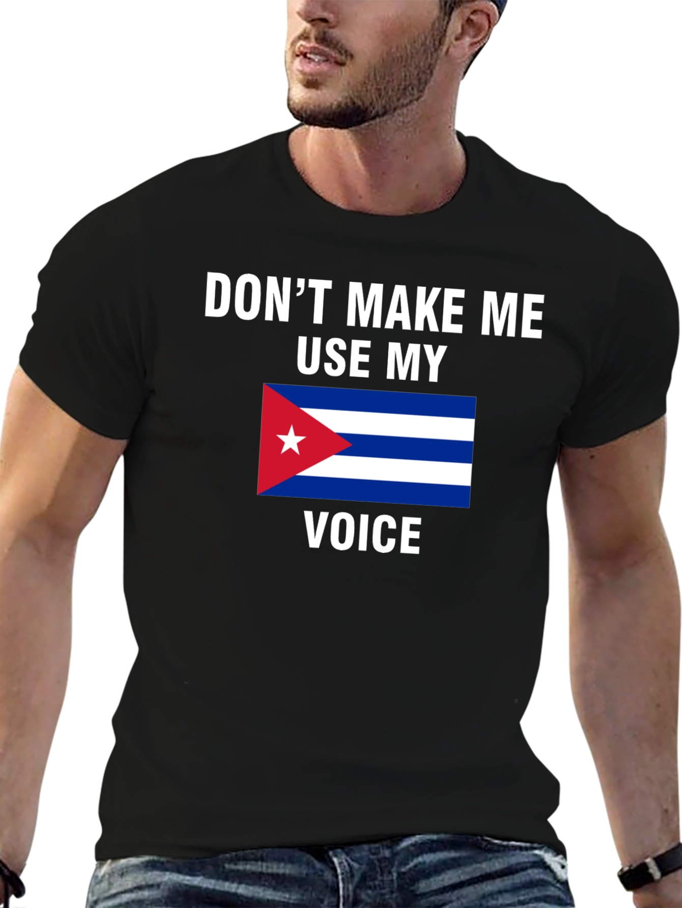 Cuba Flag Voice T-Shirt - Funny Cuban Pride Tee