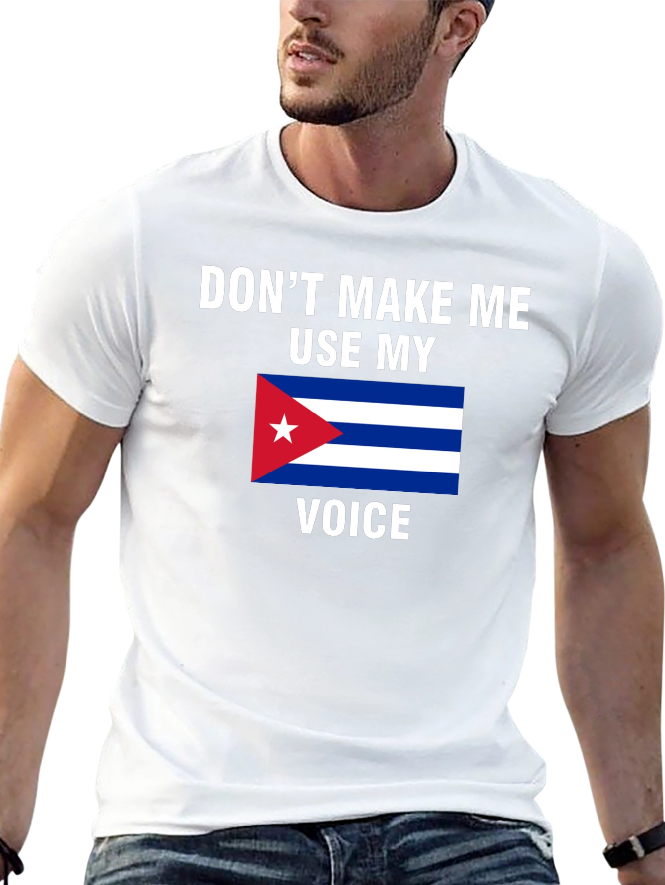 Cuba Flag Voice T-Shirt - Funny Cuban Pride Tee