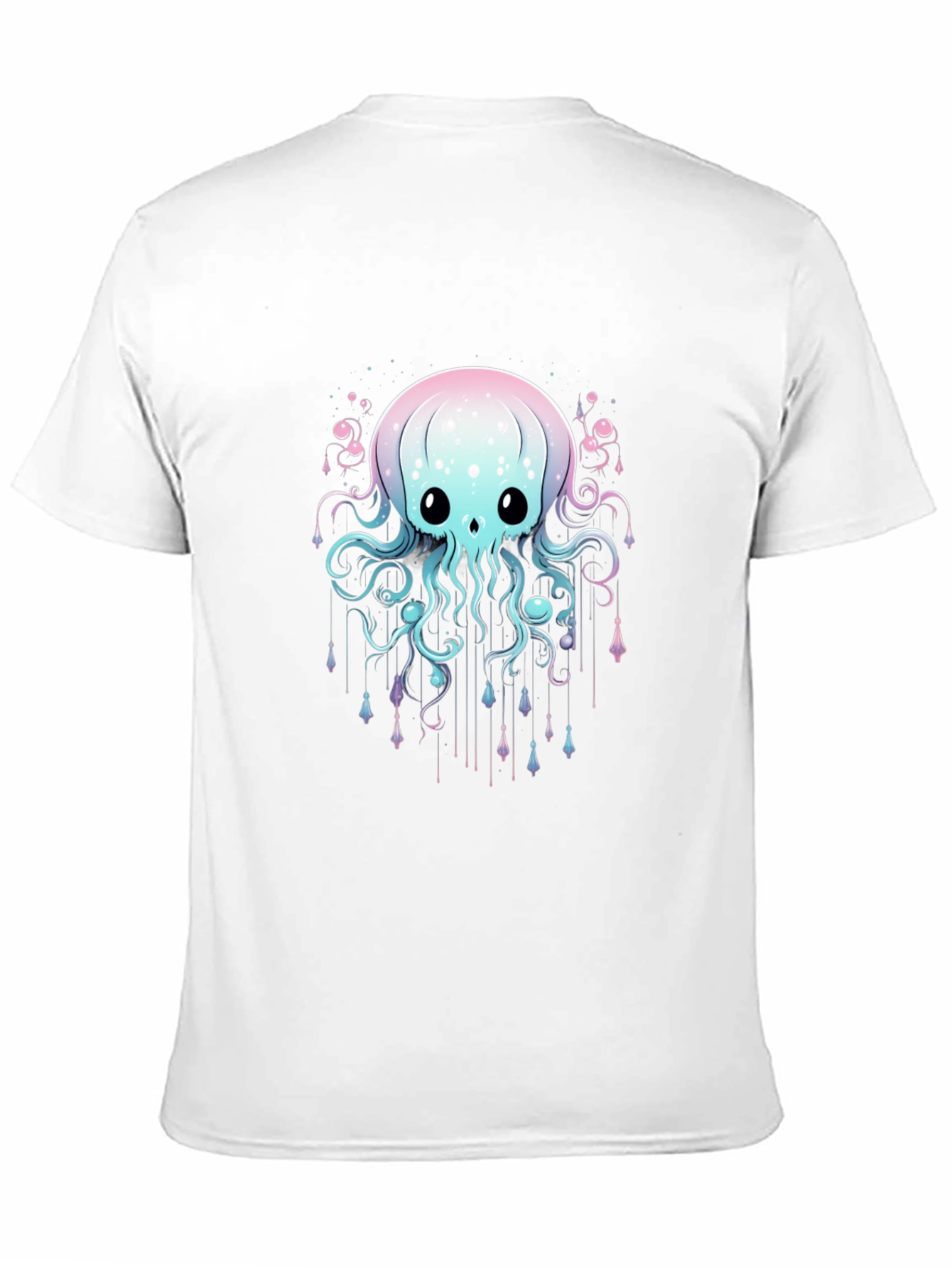 Cute Jellyfish Graphic Black T-Shirt