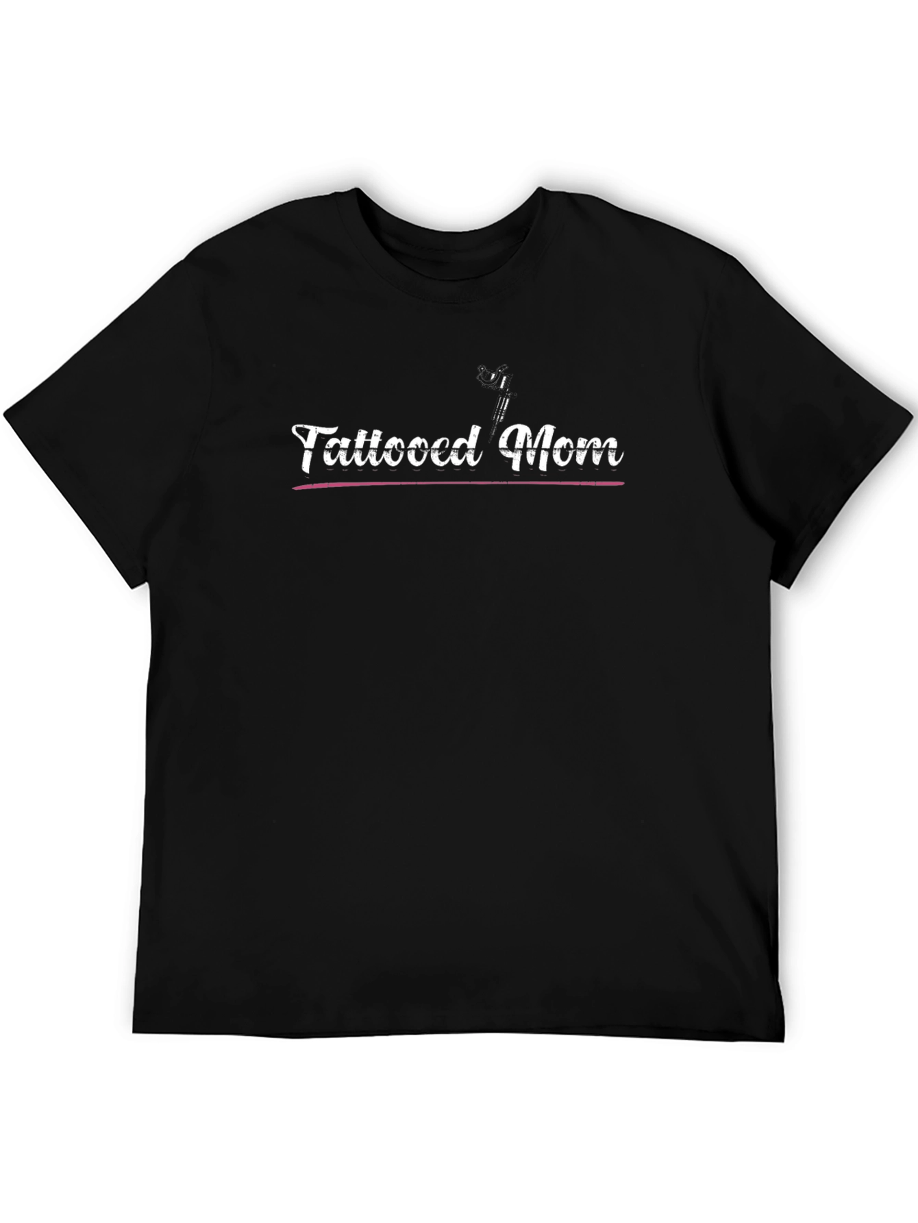 Tattooed Mom Black Graphic T-Shirt