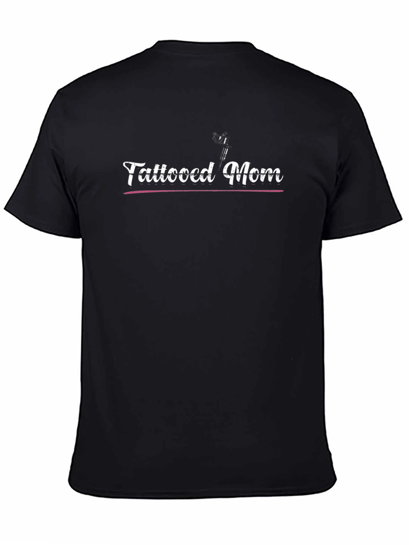 Tattooed Mom Black Graphic T-Shirt