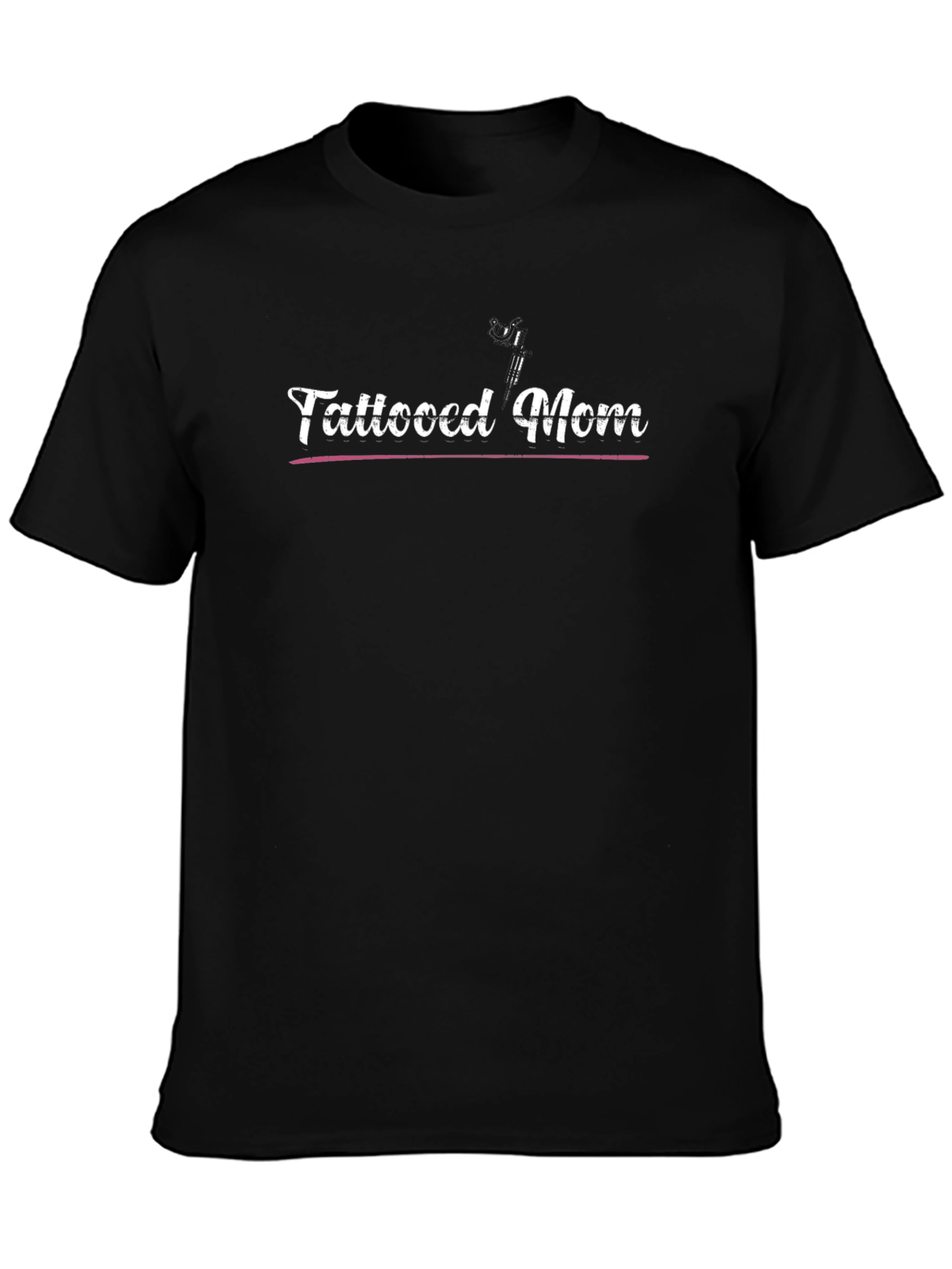 Tattooed Mom Black Graphic T-Shirt