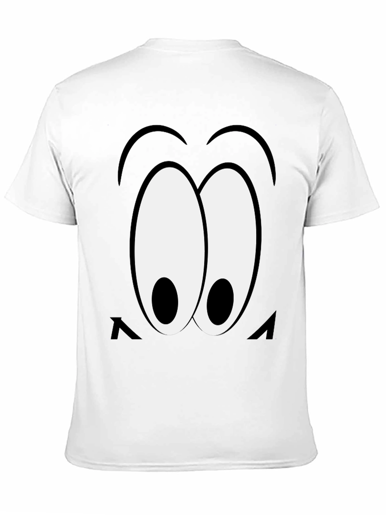 Cartoon Eyes Black T-Shirt