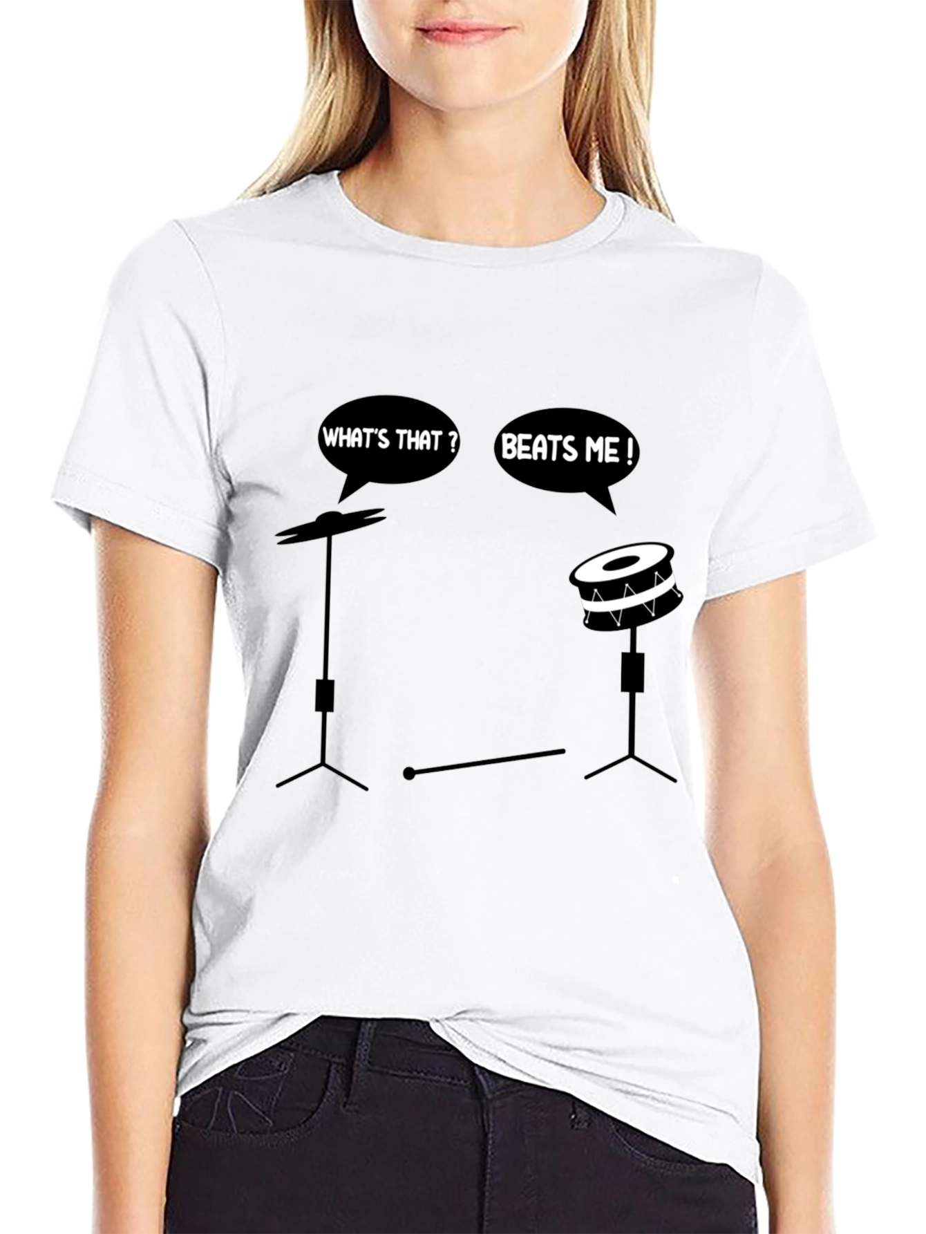 Funny Drummer T-Shirt - Beats Me!