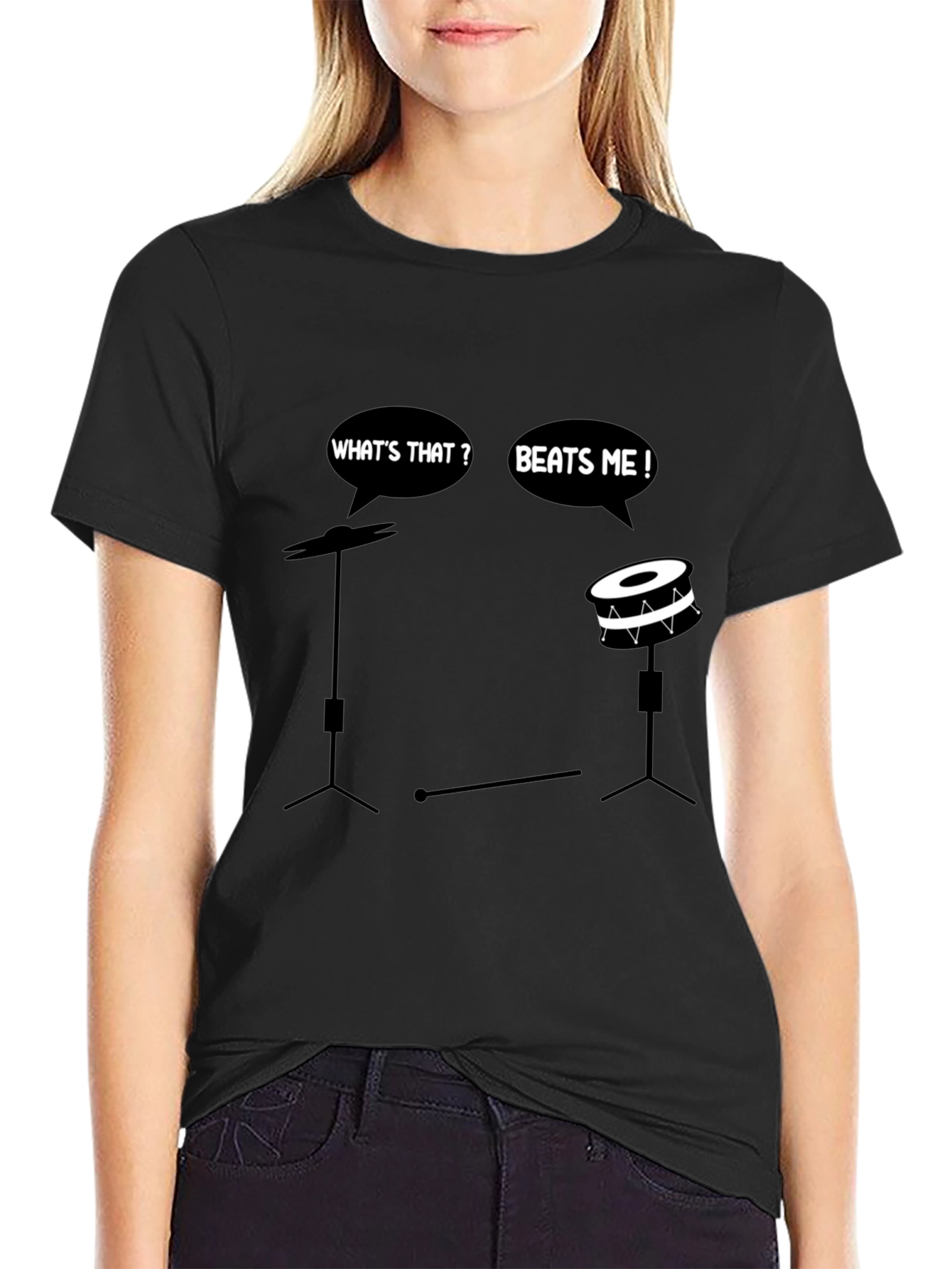 Funny Drummer T-Shirt - Beats Me!