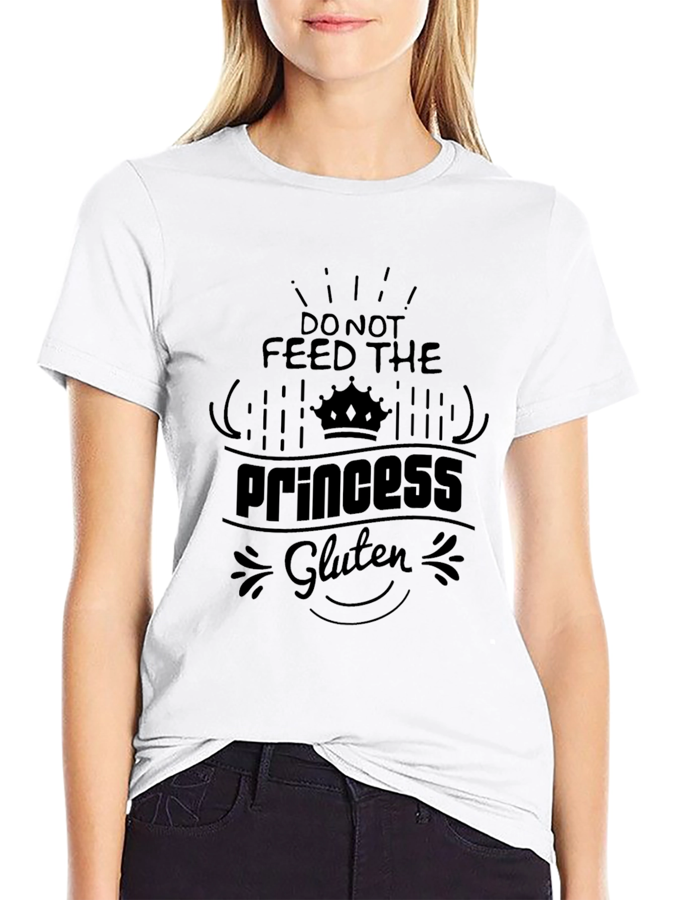 Do Not Feed the Princess Gluten Graphic Tee