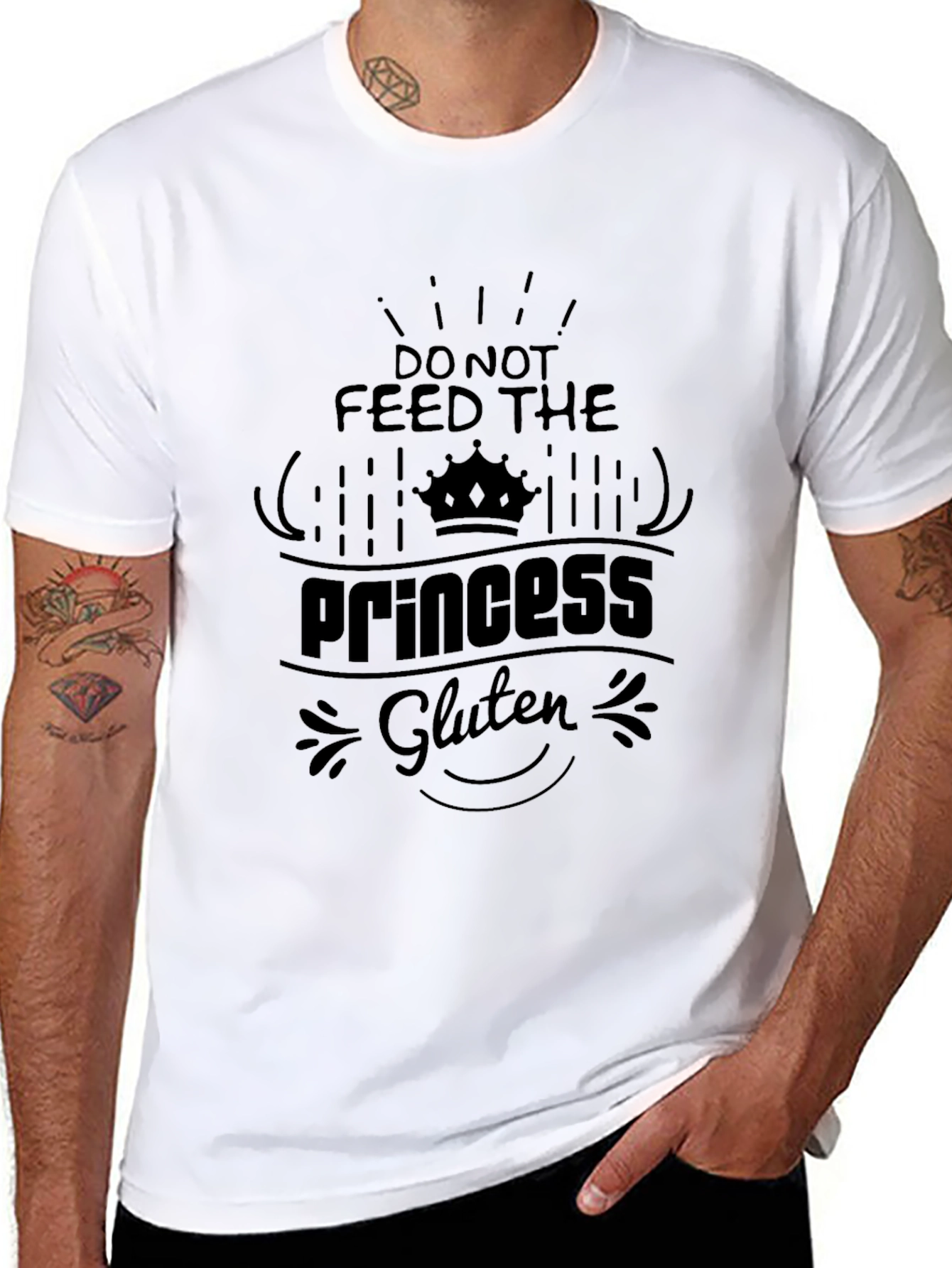 Do Not Feed the Princess Gluten Graphic Tee
