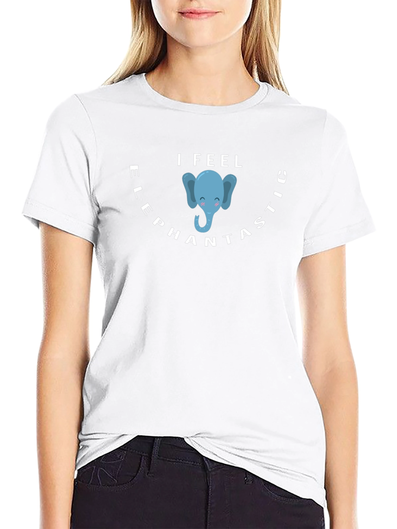 I Feel Elephantastic Black T-Shirt