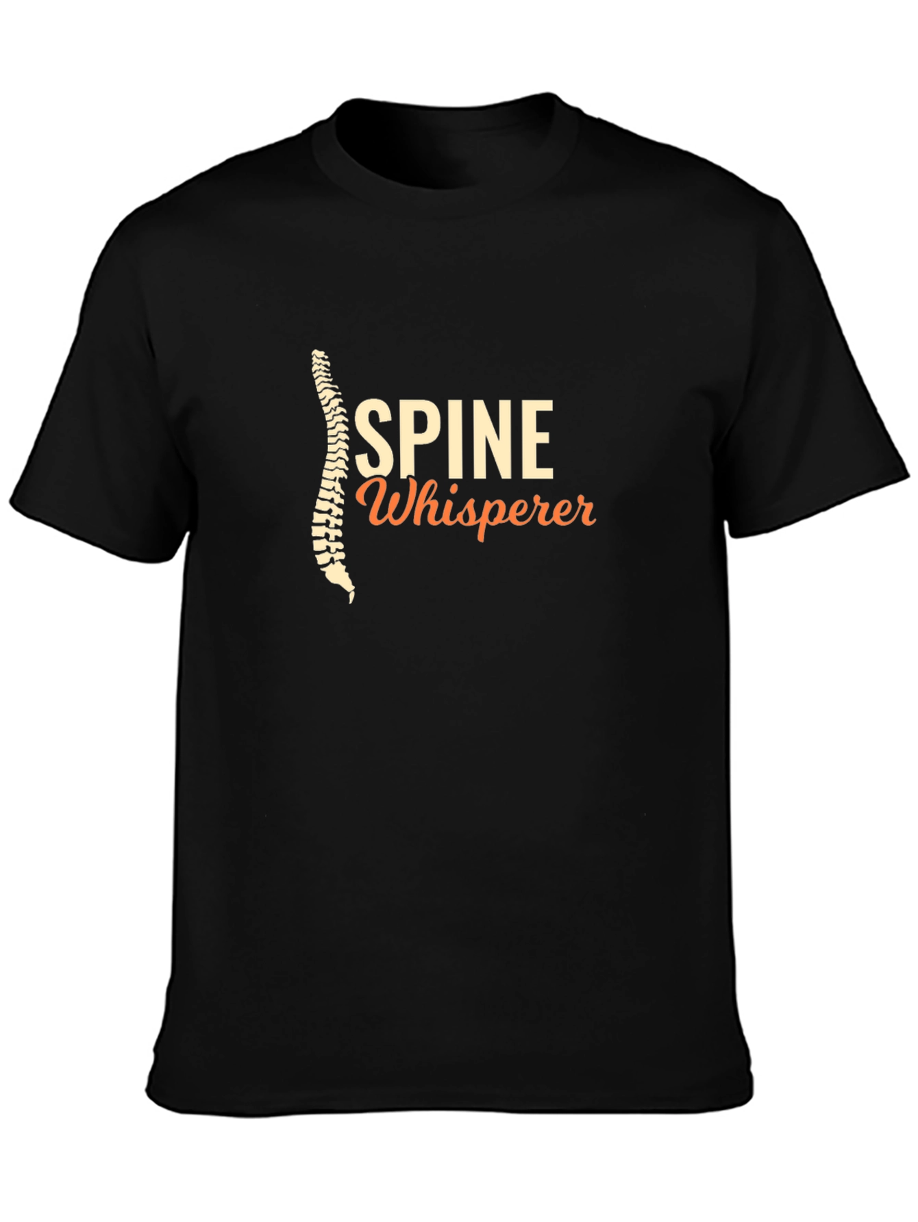 Spine Whisperer Black T-Shirt